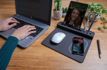 Logotrade promotional gift image of: Air mousepad with 5W wireless charging and USB