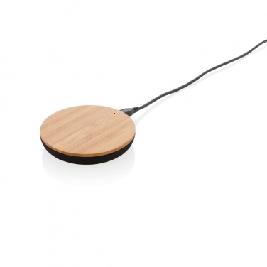 Logo trade business gift photo of: Bamboo X 5W wireless charger