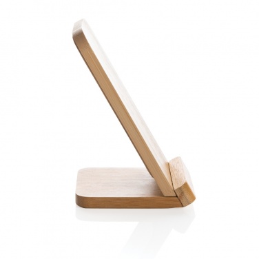 Logotrade business gift image of: Bamboo 5W wireless charging stand