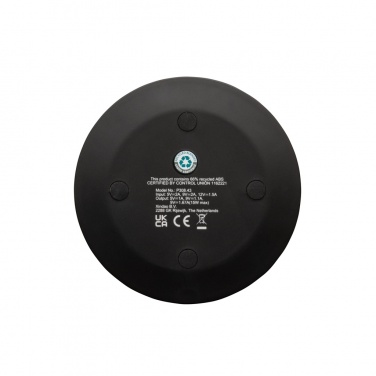 Logo trade business gift photo of: RCS recycled plastic 15W Wireless fast charger