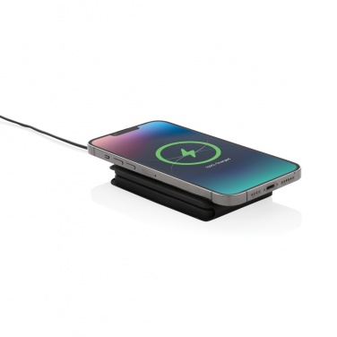 Logotrade business gift image of: Swiss Peak RCS rPU 15W  3-in-1 magnetic wireless charger