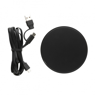 Logotrade promotional giveaway picture of: RCS standard recycled plastic 10W wireless charger