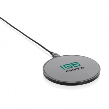 Logo trade promotional merchandise image of: RCS standard recycled plastic 10W wireless charger