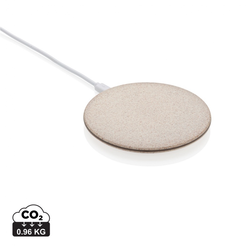 Logotrade advertising product image of: 5W Wheat straw wireless charger