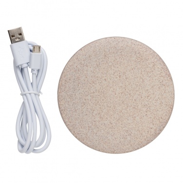 Logo trade advertising products image of: 5W Wheat straw wireless charger