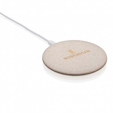 Logotrade advertising product picture of: 5W Wheat straw wireless charger