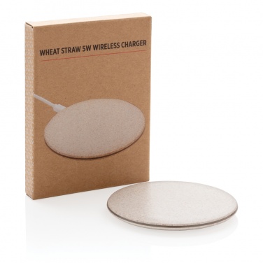 Logotrade advertising products photo of: 5W Wheat straw wireless charger