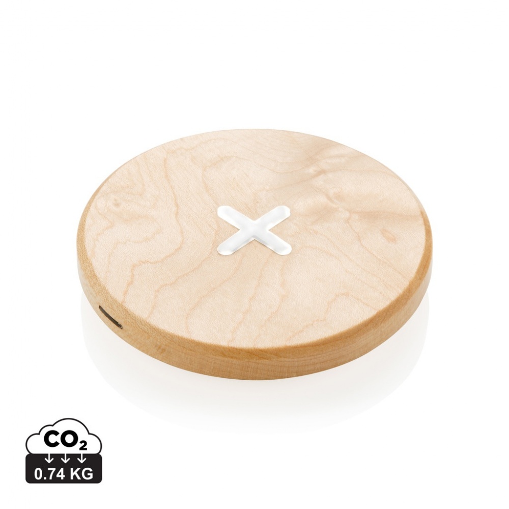 Logo trade advertising products image of: 5W wood wireless charger