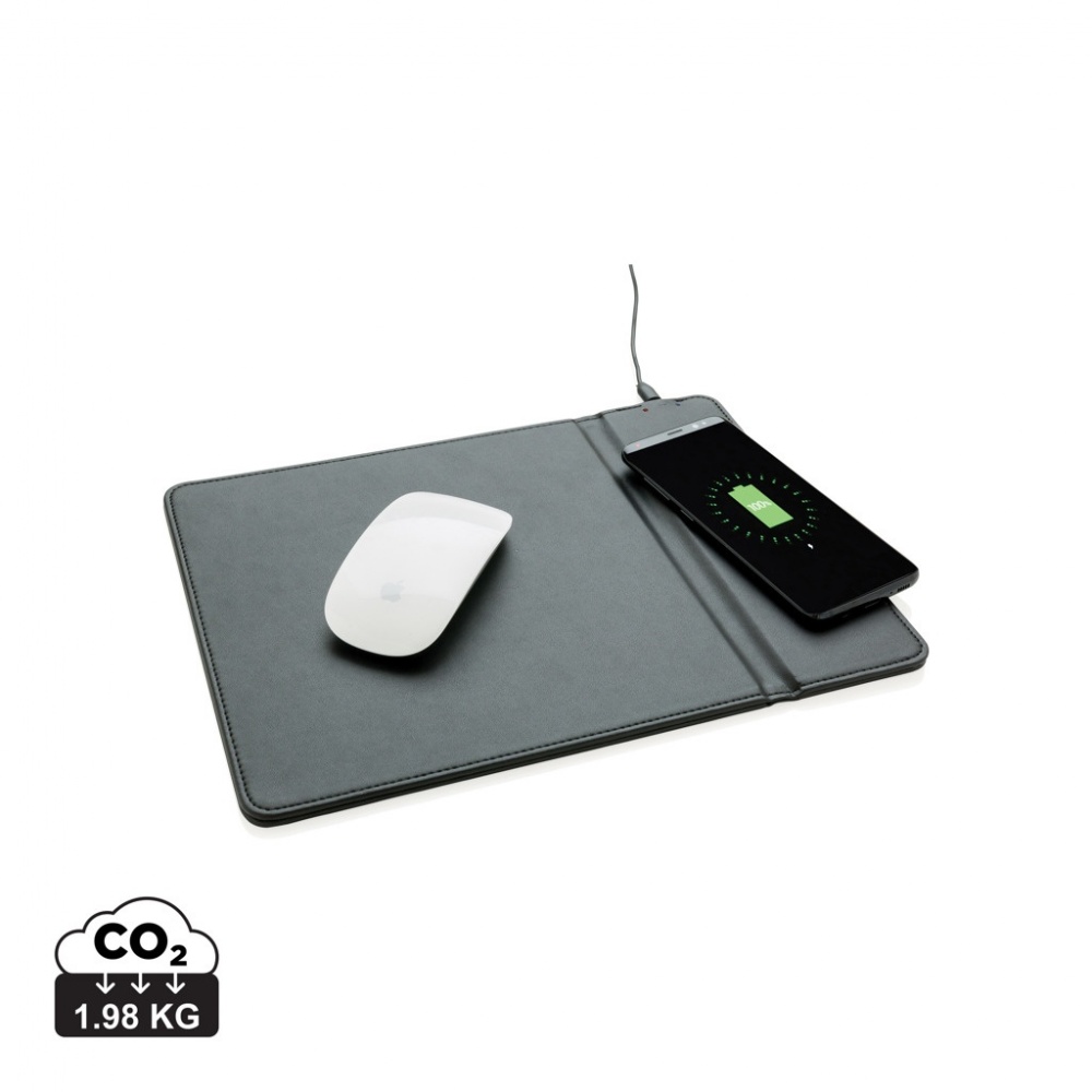 Logotrade promotional item image of: Mousepad with 5W wireless charging