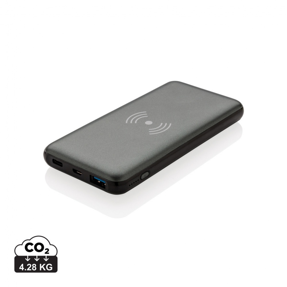 Logotrade advertising products photo of: 10.000 mAh Fast Charging 10W Wireless Powerbank with PD