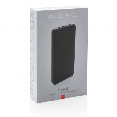 Logotrade business gift image of: Tusca 10.000 mAh PU powerbank