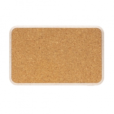 Logotrade promotional item image of: Cork and Wheat 5.000 mAh pocket powerbank