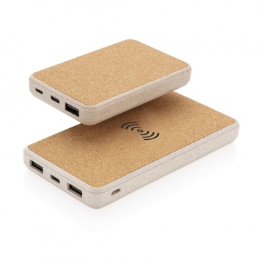 Logotrade advertising product image of: Cork and Wheat 5.000 mAh pocket powerbank