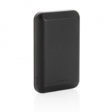 Logo trade promotional giveaways image of: Magnetic 5.000 mAh 5W wireless powerbank