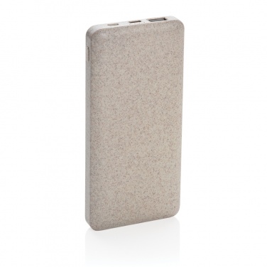 Logotrade promotional giveaway picture of: 10.000 mah wheat straw powerbank