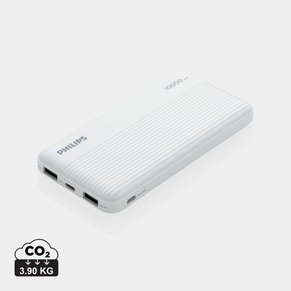 Logo trade promotional products picture of: Philips 10.000 mAh slim powerbank