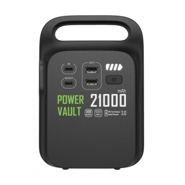 Logo trade promotional merchandise image of: Power Vault RCS rplastic 21000 mAh portable power station