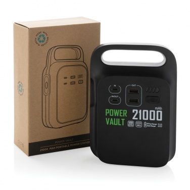 Logotrade promotional item picture of: Power Vault RCS rplastic 21000 mAh portable power station