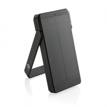 Logo trade advertising product photo of: Skywave RCS recycled plastic solar powerbank 10000 mAh