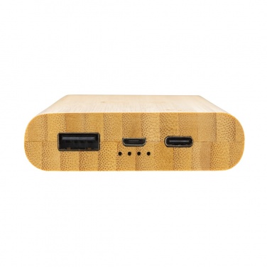 Logotrade promotional merchandise image of: Bamboo 8.000 mAh 5W wireless powerbank