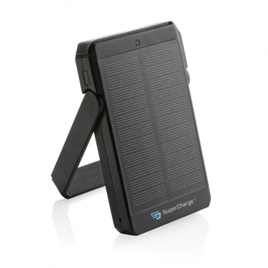 Logo trade promotional gifts picture of: Skywave RCS rplastic solar powerbank 5000 mAh 10W wireless