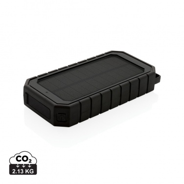 Logo trade promotional giveaway photo of: RCS recycled plastic Solar powerbank with 10W Wireless