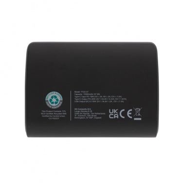 Logo trade promotional gifts image of: FlashCharge RCS rplastic 10000 mah fast charge powerbank