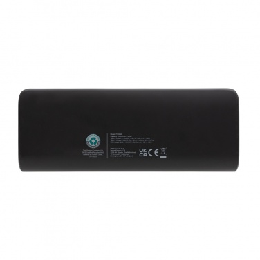 Logo trade promotional products picture of: FlashCharge RCS rplastic 20000 mah fast charge powerbank