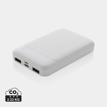 Logo trade promotional merchandise picture of: RCS recycled plastic 5.000 mAh powerbank