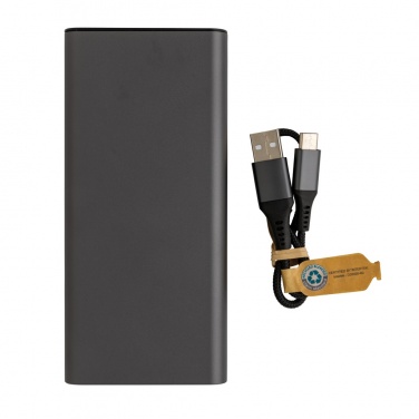 Logotrade promotional merchandise photo of: Terra RCS recycled 20W aluminium powerbank 20.000 mAh