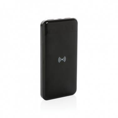 Logo trade promotional merchandise photo of: RCS standard recycled plastic wireless powerbank