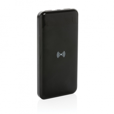 Logo trade promotional product photo of: RCS standard recycled plastic wireless powerbank