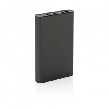 Logo trade promotional giveaway photo of: Terra RCS recycled aluminium powerbank 5.000 mAh