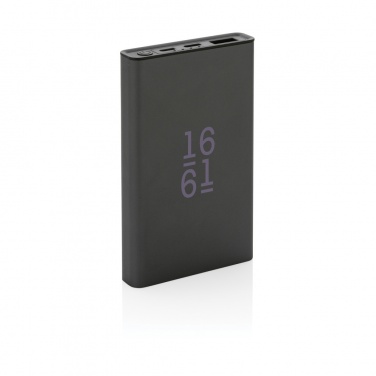 Logo trade promotional items image of: Terra RCS recycled aluminium powerbank 5.000 mAh