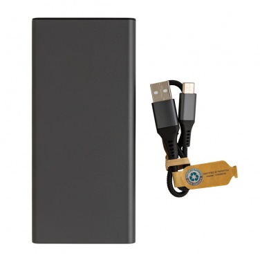 Logotrade corporate gift picture of: Terra RCS recycled 18W aluminium powerbank 10.000 mAh