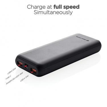 Logo trade advertising products image of: Urban Vitamin Pasadena 20.000 mAh 18W PD powerbank