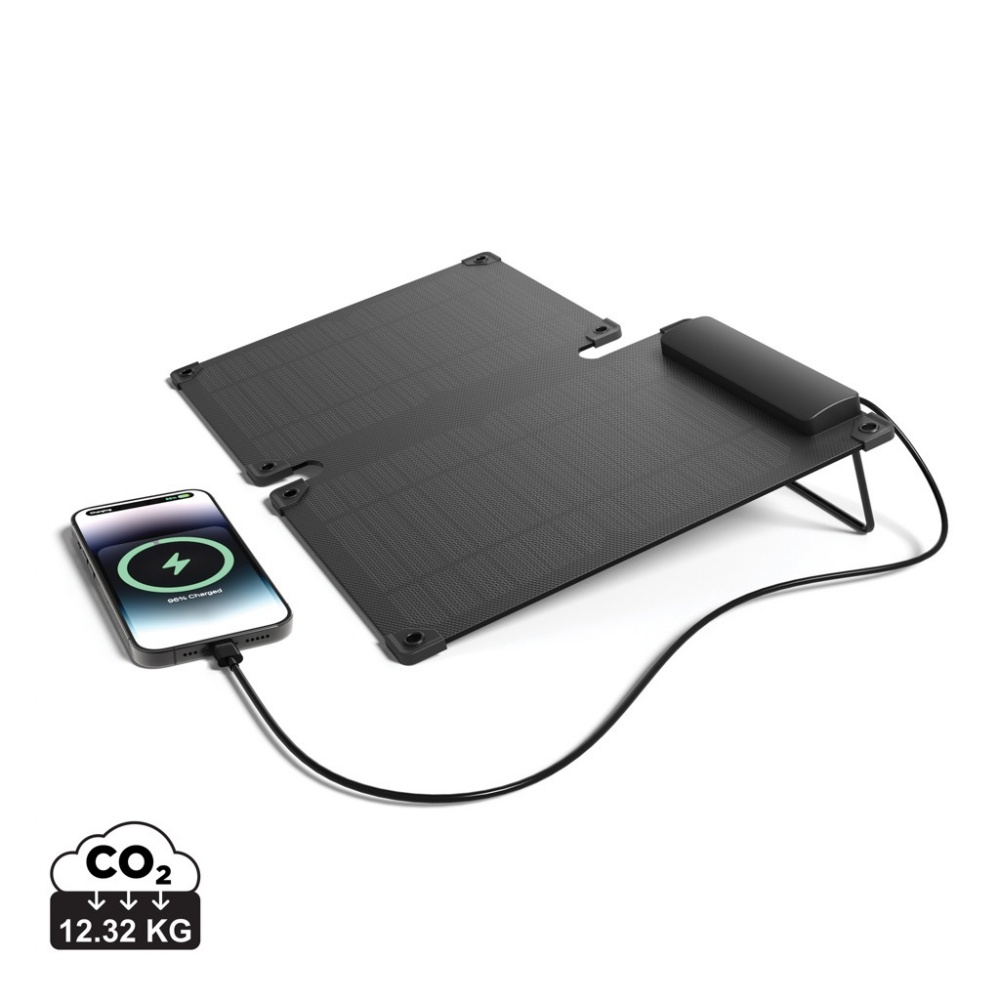 Logo trade promotional gifts image of: Solarpulse rplastic portable Solar panel 10W