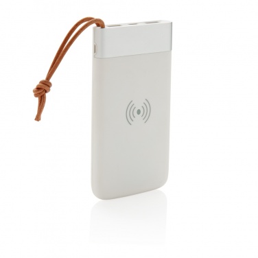 Logotrade promotional item picture of: Aria 8.000 mAh 5W wireless charging powerbank