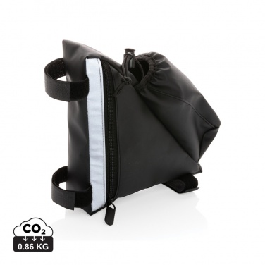 Logo trade promotional item photo of: PU high visibility bike frame bag with bottle holder