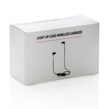 Logotrade promotional item image of: Light up logo wireless earbuds