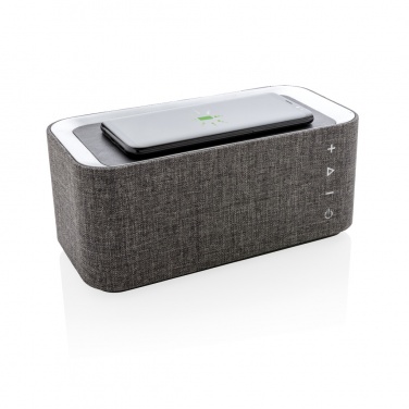 Logo trade promotional merchandise picture of: Vogue wireless charging speaker