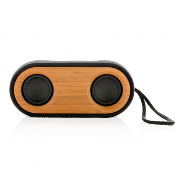 Logo trade promotional items picture of: Bamboo X double speaker