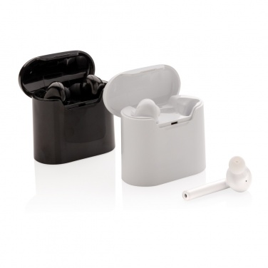 Logo trade promotional gift photo of: Liberty wireless earbuds in charging case