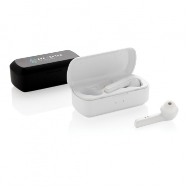 Logo trade promotional products picture of: Free Flow TWS earbuds in charging case