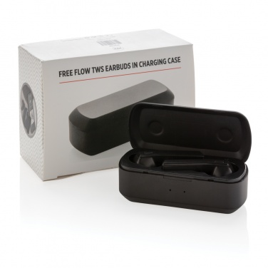 Logotrade promotional product image of: Free Flow TWS earbuds in charging case