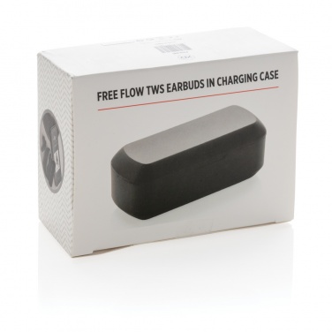 Logotrade advertising product picture of: Free Flow TWS earbuds in charging case