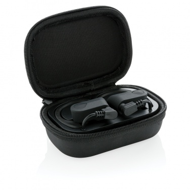 Logo trade promotional item photo of: TWS sport earbuds in charging case