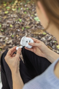 Logotrade promotional gift image of: TWS earbuds in UV-C sterilising charging case