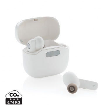 Logotrade promotional item image of: TWS earbuds in UV-C sterilising charging case