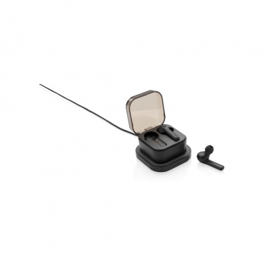 Logotrade corporate gift image of: TWS earbuds in wireless charging case